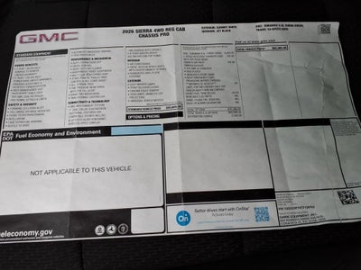 2026 GMC Sierra 3500 HD Chassis Cab Pro