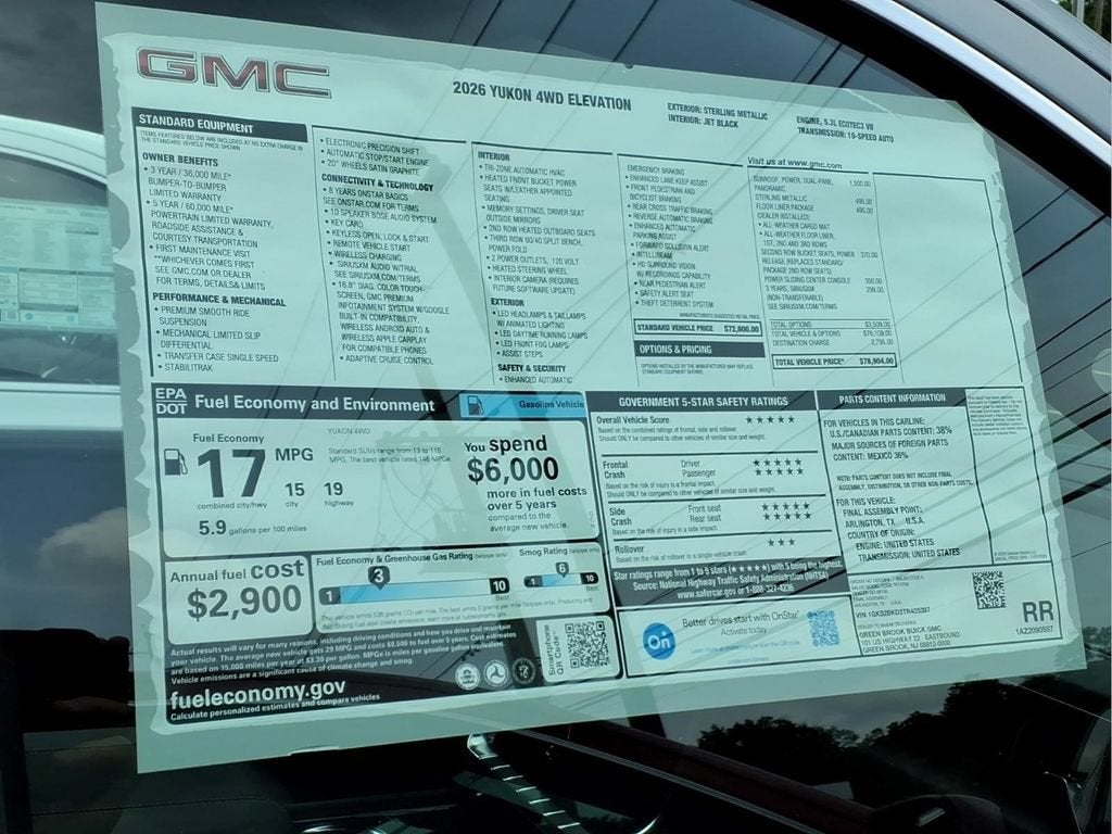 2026 GMC Yukon Elevation