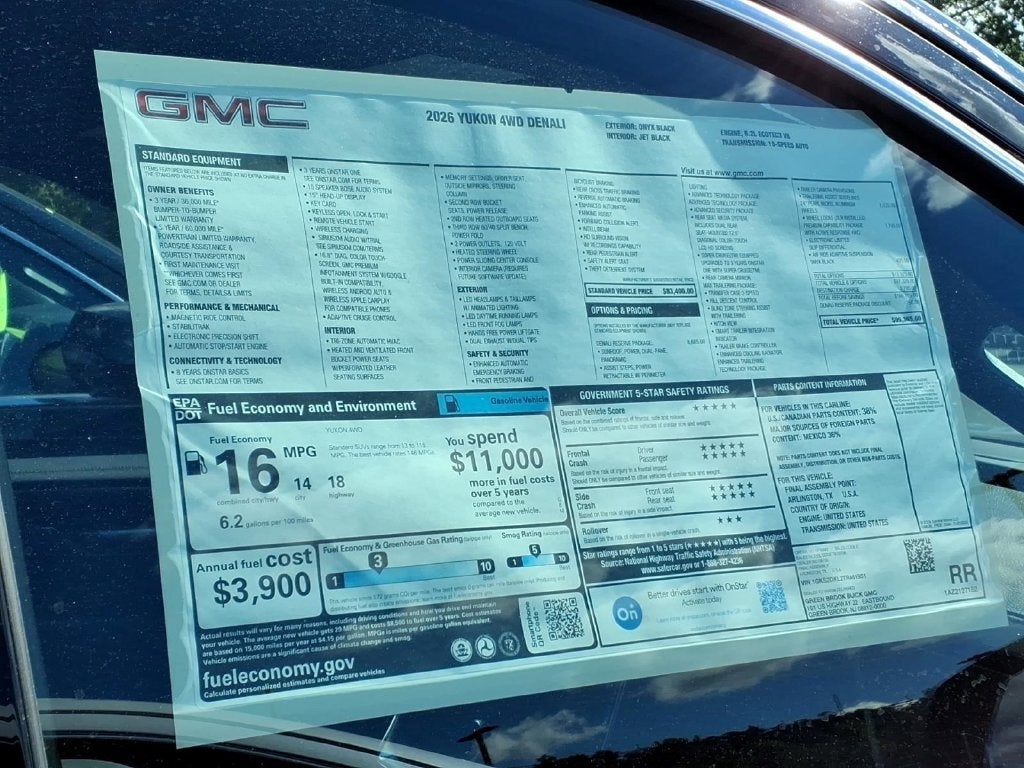 2026 GMC Yukon Denali