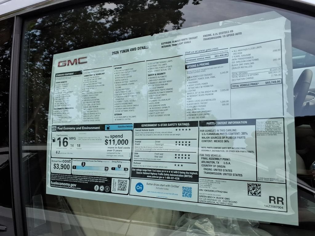 2026 GMC Yukon Denali
