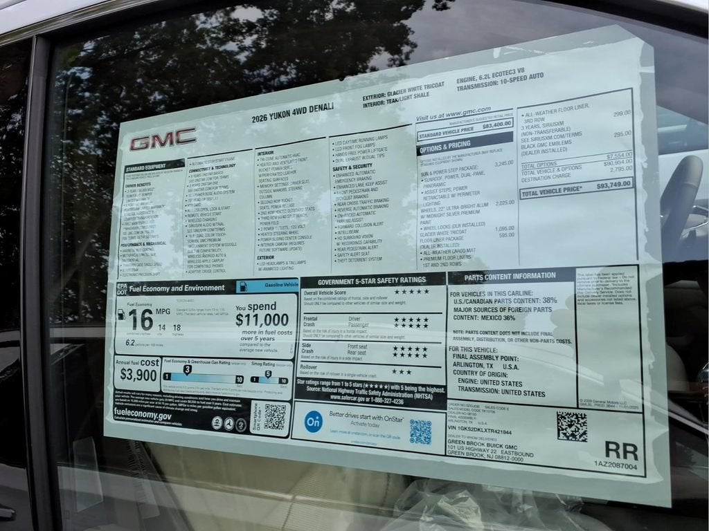 2026 GMC Yukon Denali