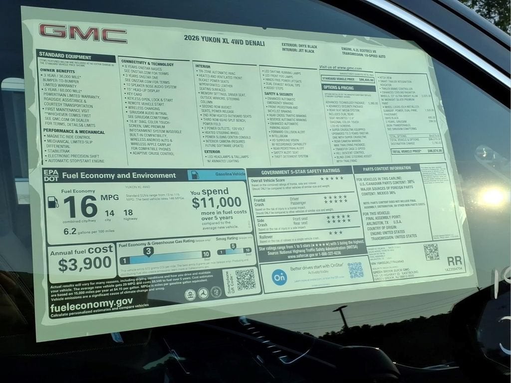 2026 GMC Yukon XL Denali