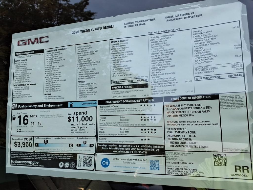 2026 GMC Yukon XL Denali
