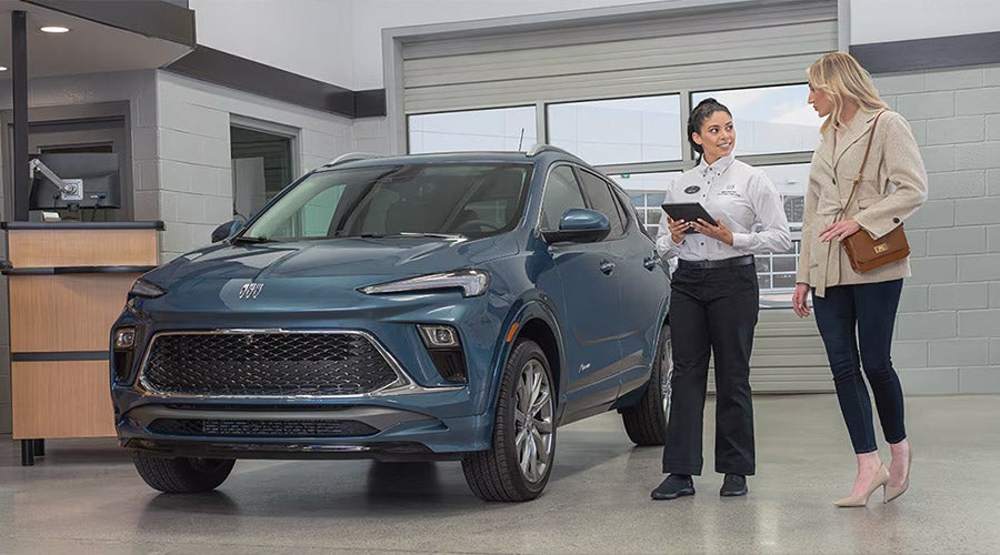 Cusomer shopping for a Buick